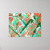 KLEURRIJKE SPLATTER LXIX - Actie schilderen - Canvas Afdruk (Voorkant)