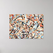 KLEURRIJKE SPLATTER LXVI - Actie schilderen - Canvas Afdruk (Voorkant)