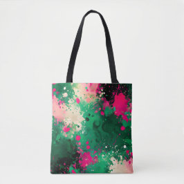 Kleurrijke Splatter Paint Art Canvas tas