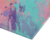 Kleurrijke Splatter Paint Art Chopping Board Snijplank (Hoek)