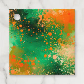 Kleurrijke Splatter Paint Art Gift Labels (Voorkant)