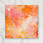 Kleurrijke Splatter Paint Art Gift Labels (Voorkant)