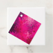 Kleurrijke Splatter Paint Art Gift Labels (In situ)