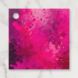 Kleurrijke Splatter Paint Art Gift Labels