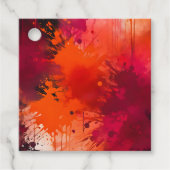 Kleurrijke Splatter Paint Art Gift Labels (Voorkant)