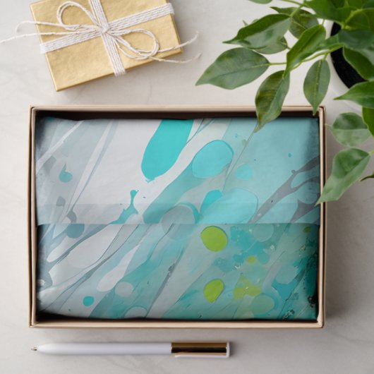 Kleurrijke Splatter Paint Art Tissue Paper Tissuepapier (Geschenk)