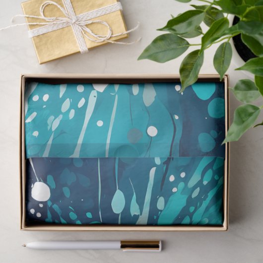 Kleurrijke Splatter Paint Art Tissue Paper Tissuepapier (Geschenk)