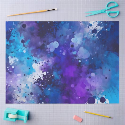 Kleurrijke Splatter Paint Art Tissue Paper Tissuepapier (Craft)