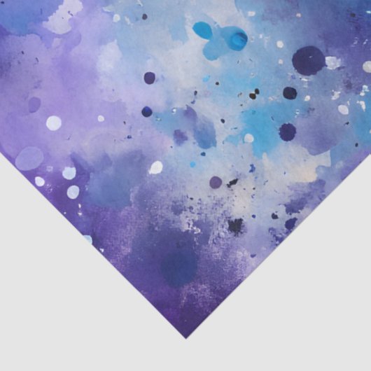 Kleurrijke Splatter Paint Art Tissue Paper Tissuepapier (Detail)