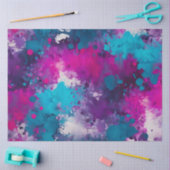 Kleurrijke Splatter Paint Art Tissue Paper Tissuepapier (Craft)