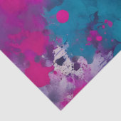 Kleurrijke Splatter Paint Art Tissue Paper Tissuepapier (Detail)