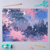 Kleurrijke Splatter Paint Art Tissue Paper Tissuepapier (Craft)