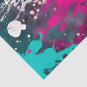 Kleurrijke Splatter Paint Art Tissue Paper Tissuepapier (Detail)