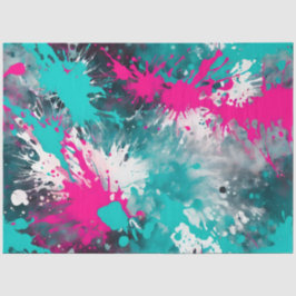 Kleurrijke Splatter Paint Art Tissue Paper Tissuepapier