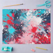 Kleurrijke Splatter Paint Art Tissue Paper Tissuepapier (Craft)