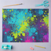 Kleurrijke Splatter Paint Art Tissue Paper Tissuepapier (Craft)