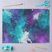 Kleurrijke Splatter Paint Art Tissue Paper Tissuepapier (Craft)