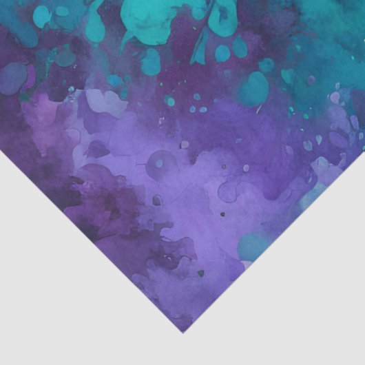 Kleurrijke Splatter Paint Art Tissue Paper Tissuepapier (Detail)