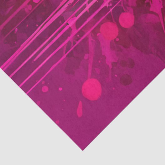 Kleurrijke Splatter Paint Art Tissue Paper Tissuepapier (Detail)