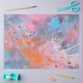 Kleurrijke Splatter Paint Art Tissue Paper Tissuepapier (Craft)