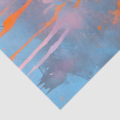 Kleurrijke Splatter Paint Art Tissue Paper Tissuepapier (Detail)