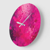 Kleurrijke Splatter Paint Art Wall Clock Grote Klok (Hoek)