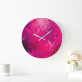 Kleurrijke Splatter Paint Art Wall Clock Grote Klok (Huis)
