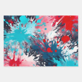 Kleurrijke Splatter Paint Art Wrapping Papiervelle Inpakpapier Vel (Voorkant 3)