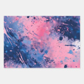 Kleurrijke Splatter Paint Art Wrapping Papiervelle Inpakpapier Vel (Voorkant 2)