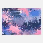 Kleurrijke Splatter Paint Art Wrapping Papiervelle Inpakpapier Vel (Voorkant)