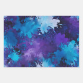Kleurrijke Splatter Paint Art Wrapping Papiervelle Inpakpapier Vel (Voorkant 2)