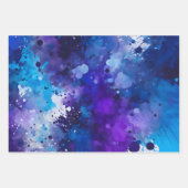 Kleurrijke Splatter Paint Art Wrapping Papiervelle Inpakpapier Vel (Voorkant)