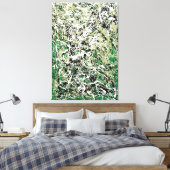 KLEURRIJKE SPLATTER VIII - Action painting - Canvas Afdruk (Insitu (Slaapkamer))