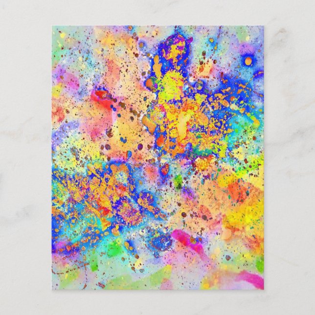 Kleurrijke splatters (Voorkant)