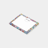 Kleurrijke splatters: abstract ontwerp post-it® notes (Schuin)