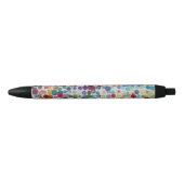 Kleurrijke splatters: abstract ontwerp zwarte inkt pen (Voorkant)