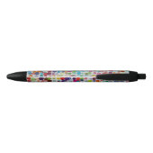 Kleurrijke splatters: abstract ontwerp zwarte inkt pen (Achterkant)