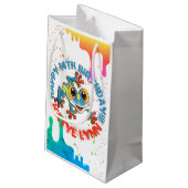 Kleurrijke Spletters van verf en drijfgas Klein Cadeauzakje (Achterkant Gekanteld)