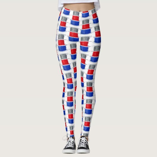 Kleurrijke spoelen van kunststof voor 3D-druk Leggings (Voorkant)