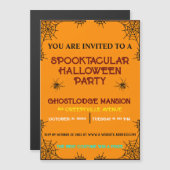KLEURRIJKE SPOOKTACULAIRE HALLOWEEN PARTY MAGNETISCHE UITNODIGING (Voorkant / Achterkant)