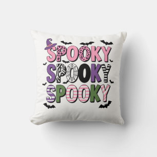 Kleurrijke Spooky Halloween Schattigee Heks Pet & Kussen