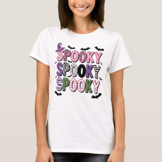 Kleurrijke Spooky Halloween Schattigee Heks Pet & T-shirt