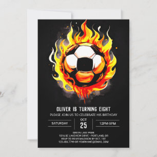 Kleurrijke sport afdrukbare voetbal verjaardag kaart