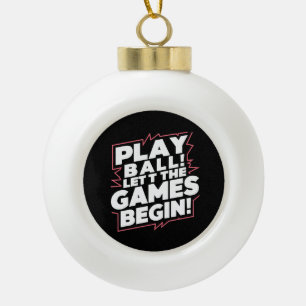 Kleurrijke Sportbal Sport Quote Kunst Keramische Bal Ornament