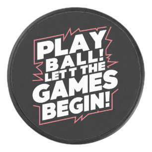Kleurrijke Sportieve Bal Sport Quote Kunst Hockey Puck