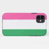 Kleurrijke sportieve roze witte groene verticale s Case-Mate iPhone case (Achterkant (horizontaal))