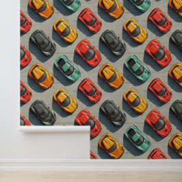 Kleurrijke sportwagen behang voor automotive fans