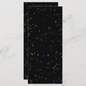 Kleurrijke sprankelende sterren in nachtelijke hem (Voorkant / Achterkant)