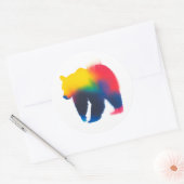 Kleurrijke Spray Paint Beer Silhouette Stickers (Envelop)