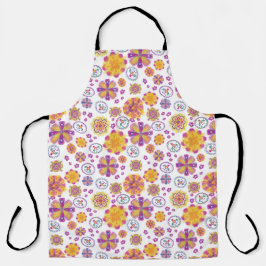 Kleurrijke Spring Floral All-Over Print Schort